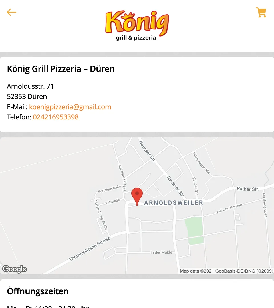 König Pizzeria Düren | Indus Appstore | Screenshot