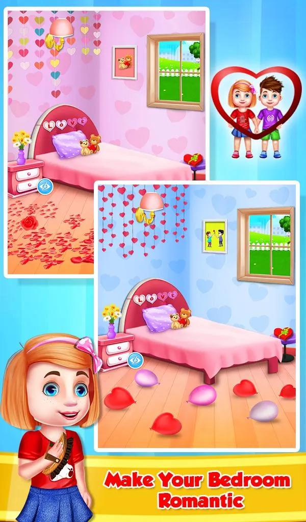 Valentine Room Decoration Game | Indus Appstore | Screenshot