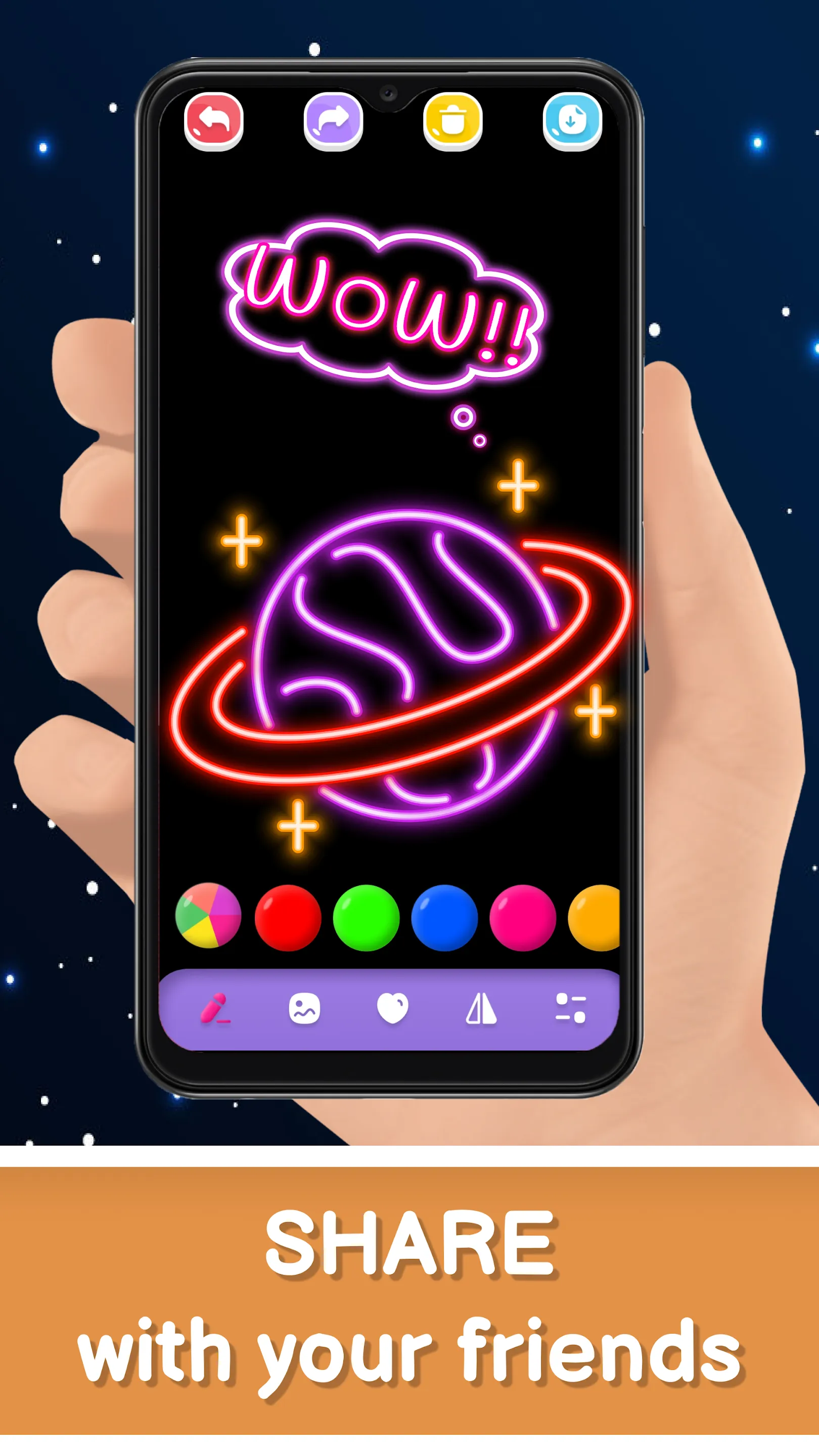 Magic Doodle Art - Neon Glow | Indus Appstore | Screenshot