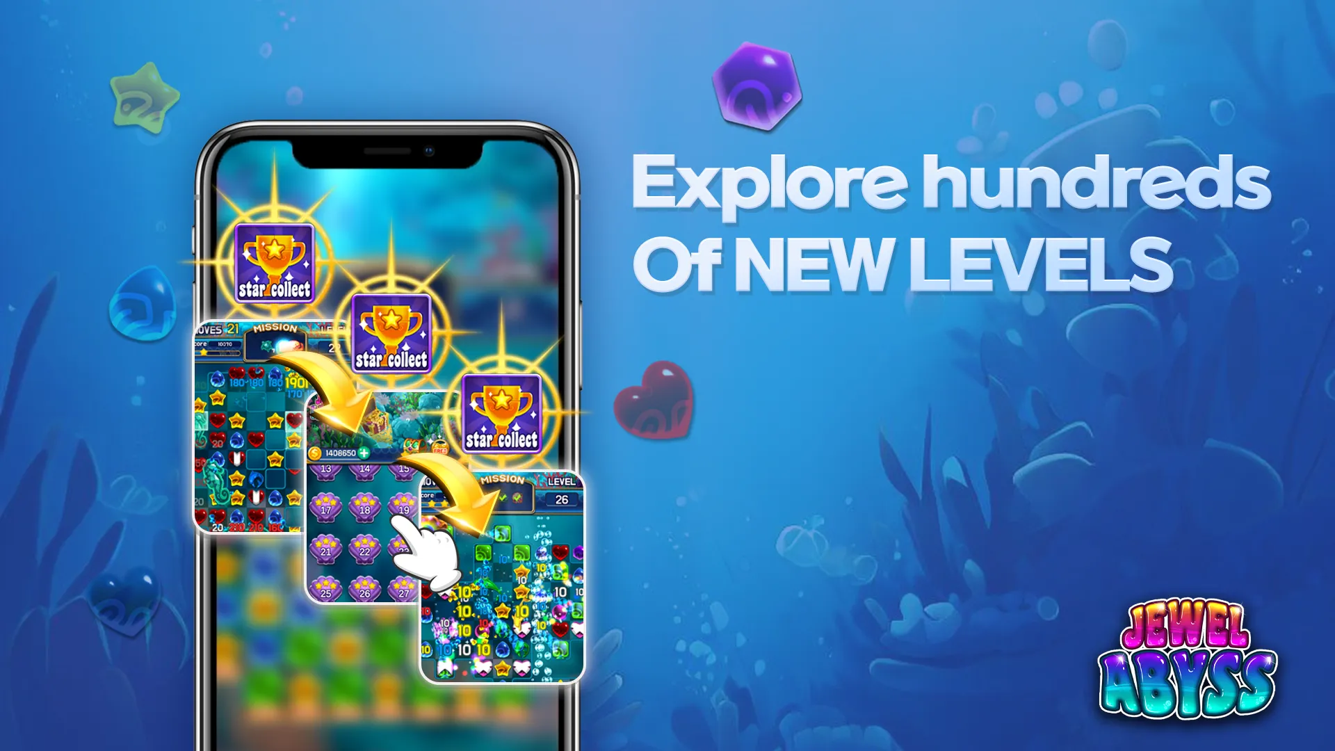 Jewel Abyss: Match3 puzzle | Indus Appstore | Screenshot