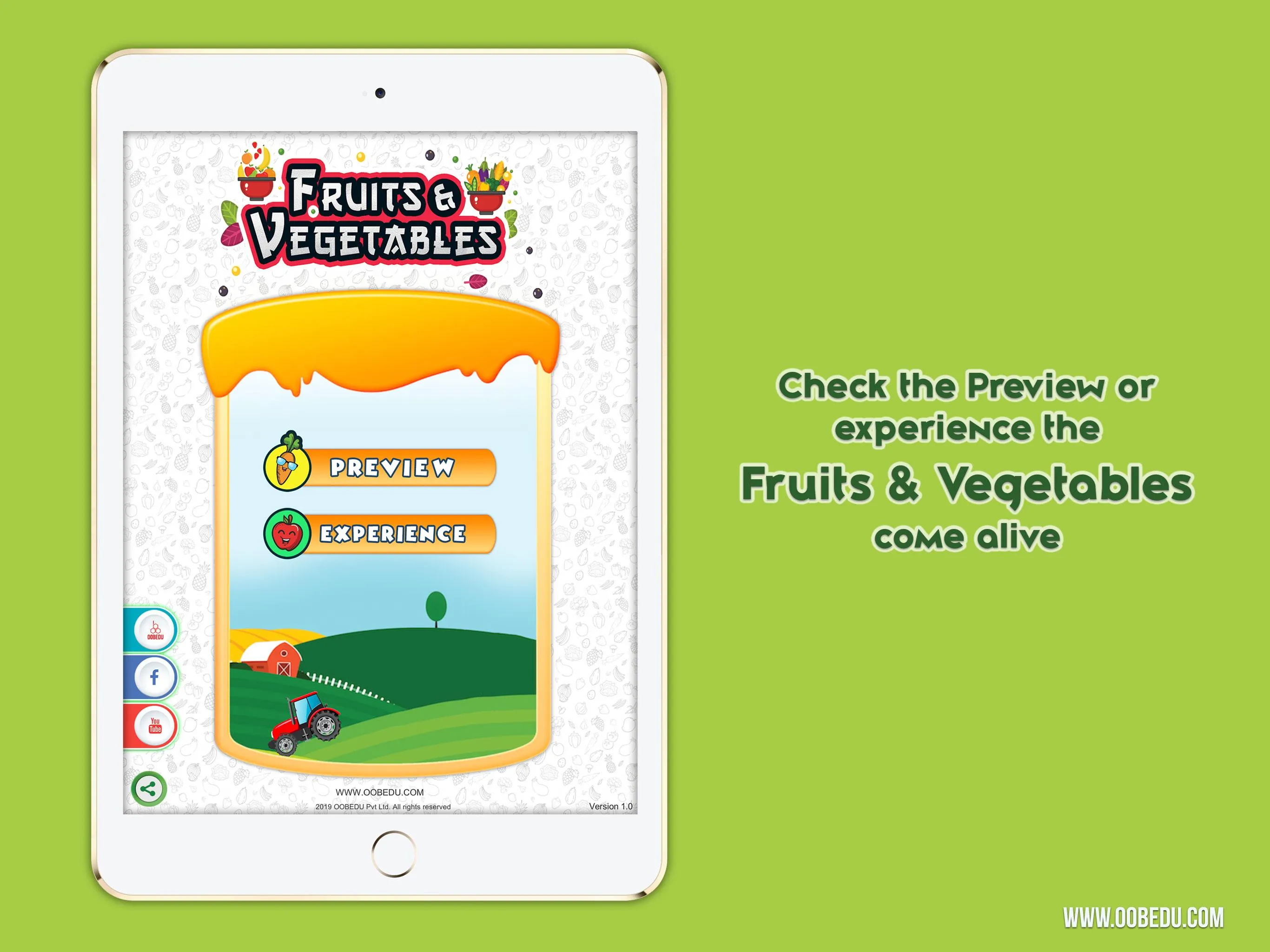 OOBEDU Fruits and Vegetables | Indus Appstore | Screenshot