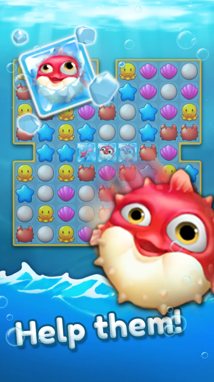 Ocean Friends : Match 3 Puzzle | Indus Appstore | Screenshot