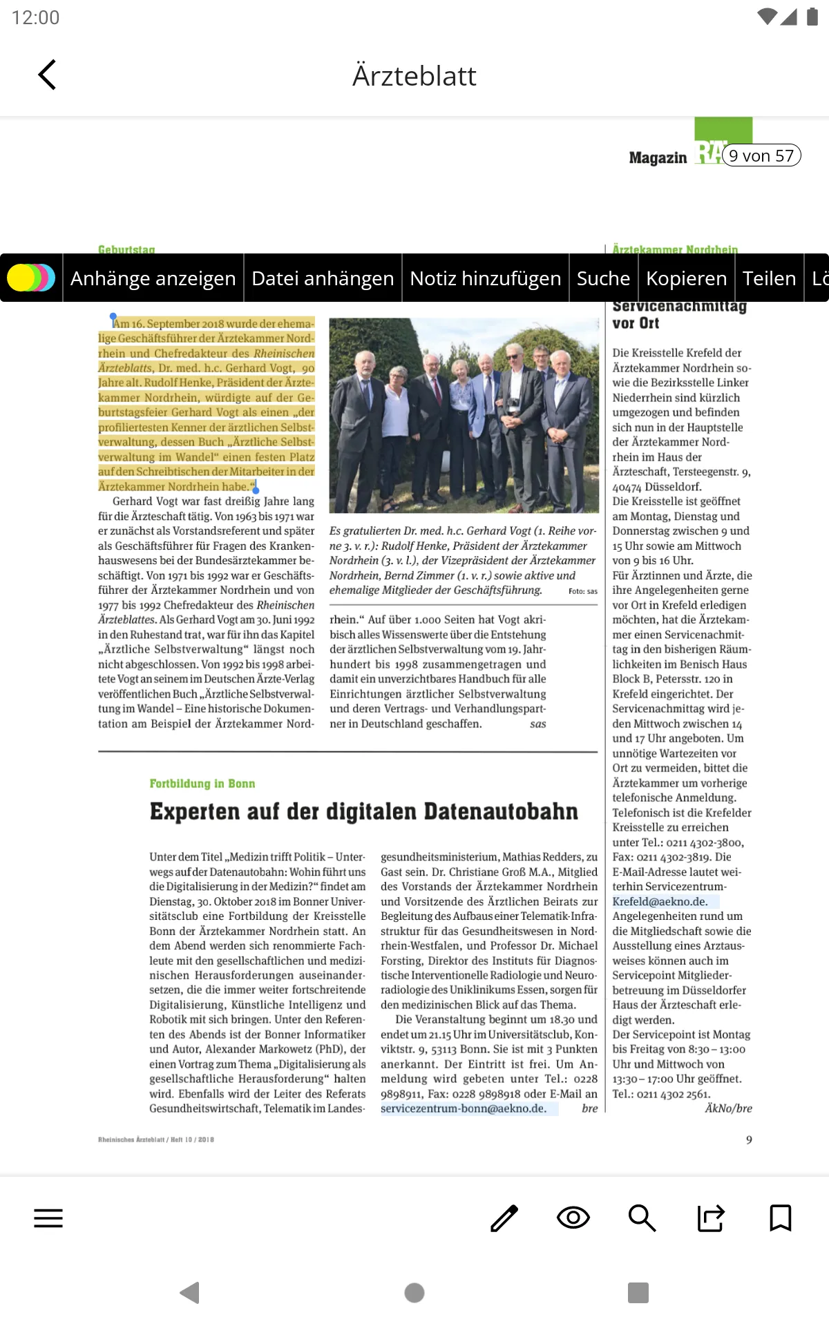 Rheinisches Ärzteblatt RÄ | Indus Appstore | Screenshot