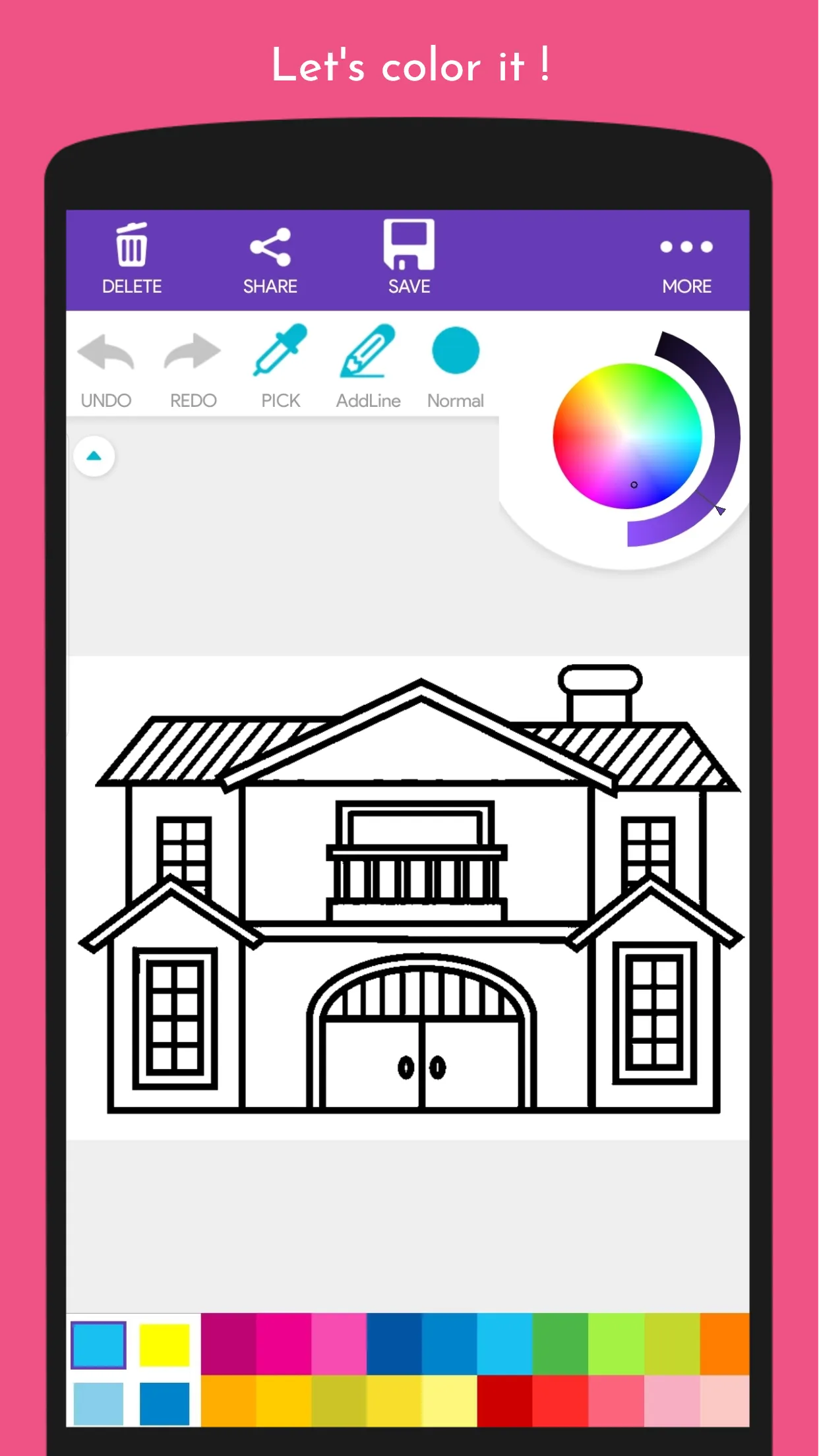 ColorFun: House Coloring Book | Indus Appstore | Screenshot