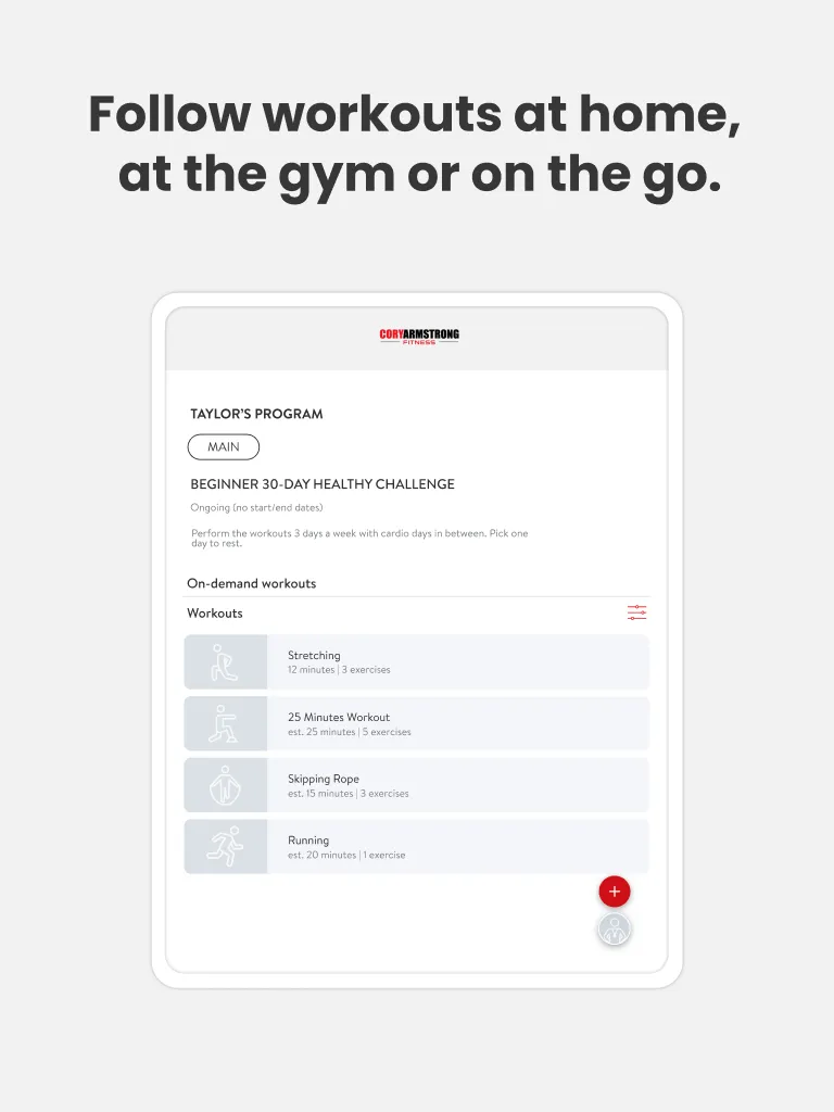 Cory Armstrong Fitness | Indus Appstore | Screenshot