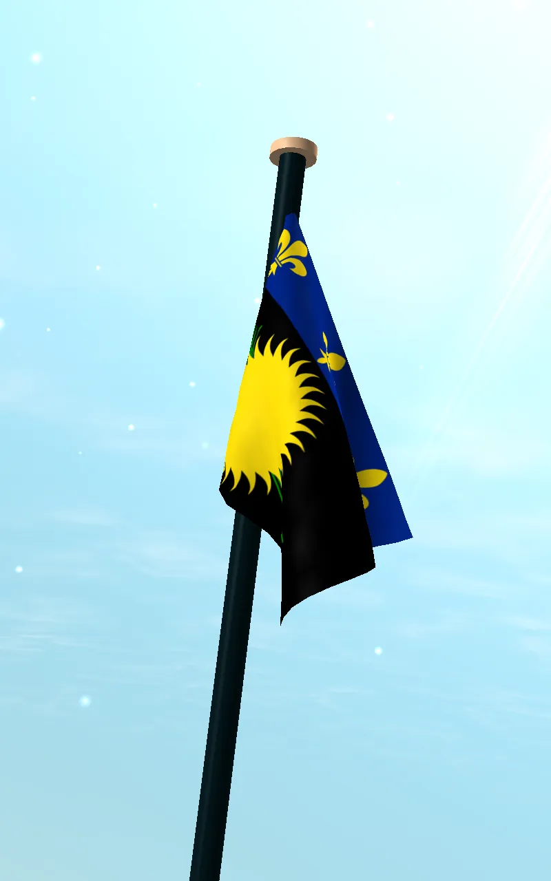 Guadeloupe Flag 3D Free | Indus Appstore | Screenshot