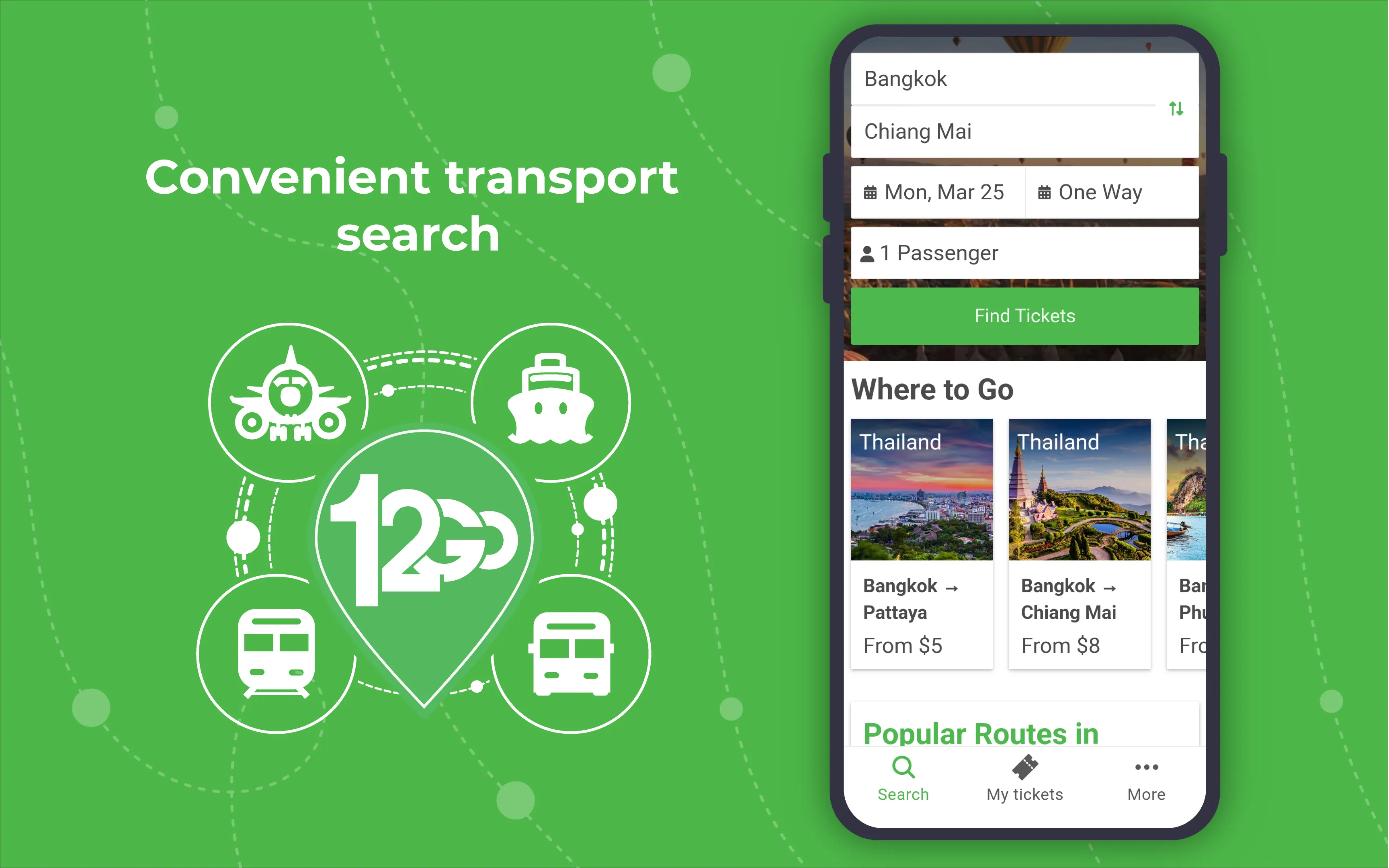 12Go Train, Bus, Ferry, Flight | Indus Appstore | Screenshot