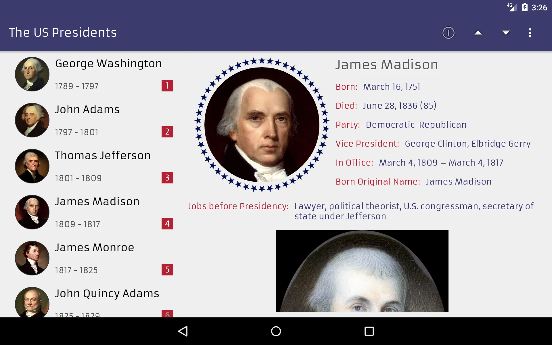 The U.S. Presidents | Indus Appstore | Screenshot