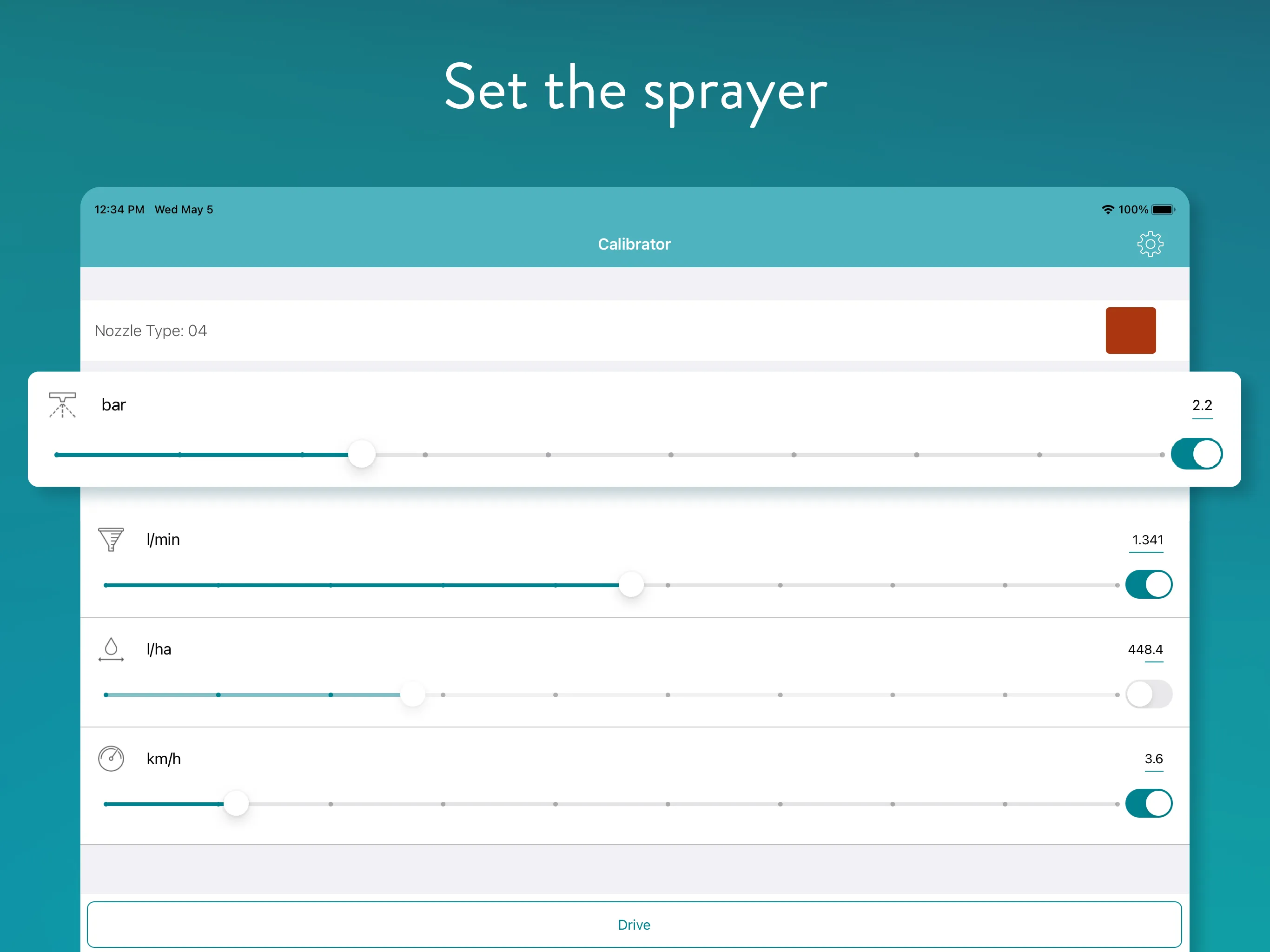 Sprayer calibrator | Indus Appstore | Screenshot