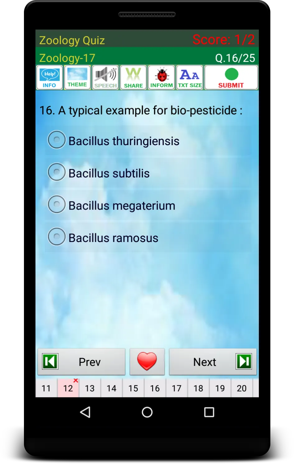 Zoology Quiz! | Indus Appstore | Screenshot