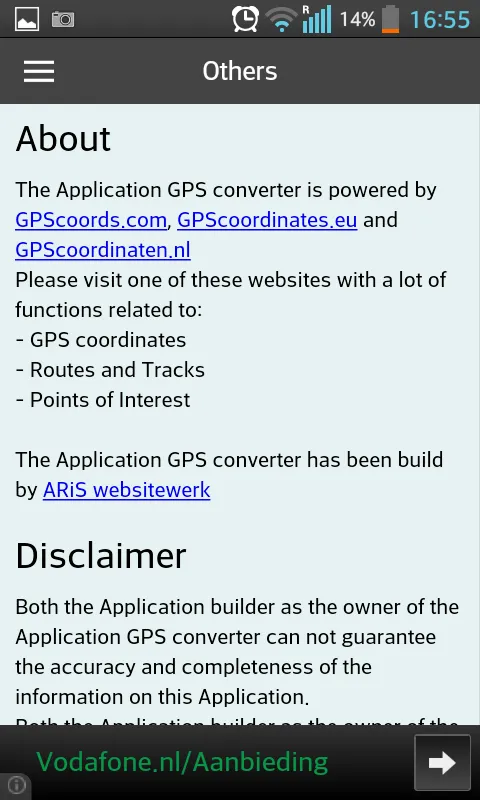 GPS coordinates converter | Indus Appstore | Screenshot