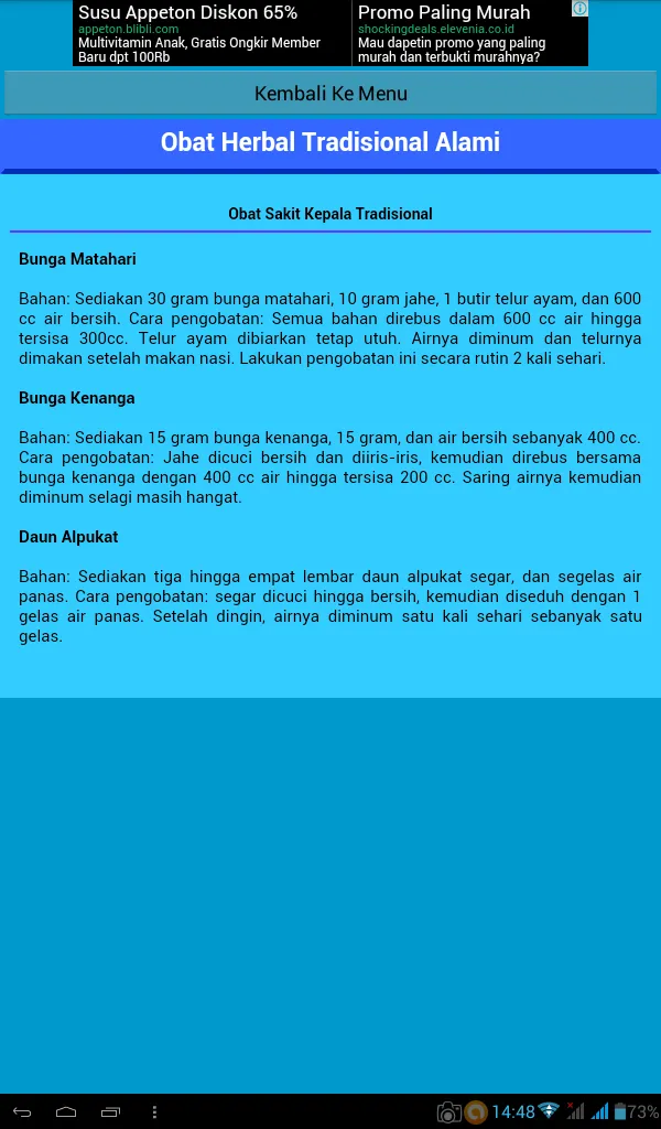 Obat Herbal Tradisional Alami | Indus Appstore | Screenshot