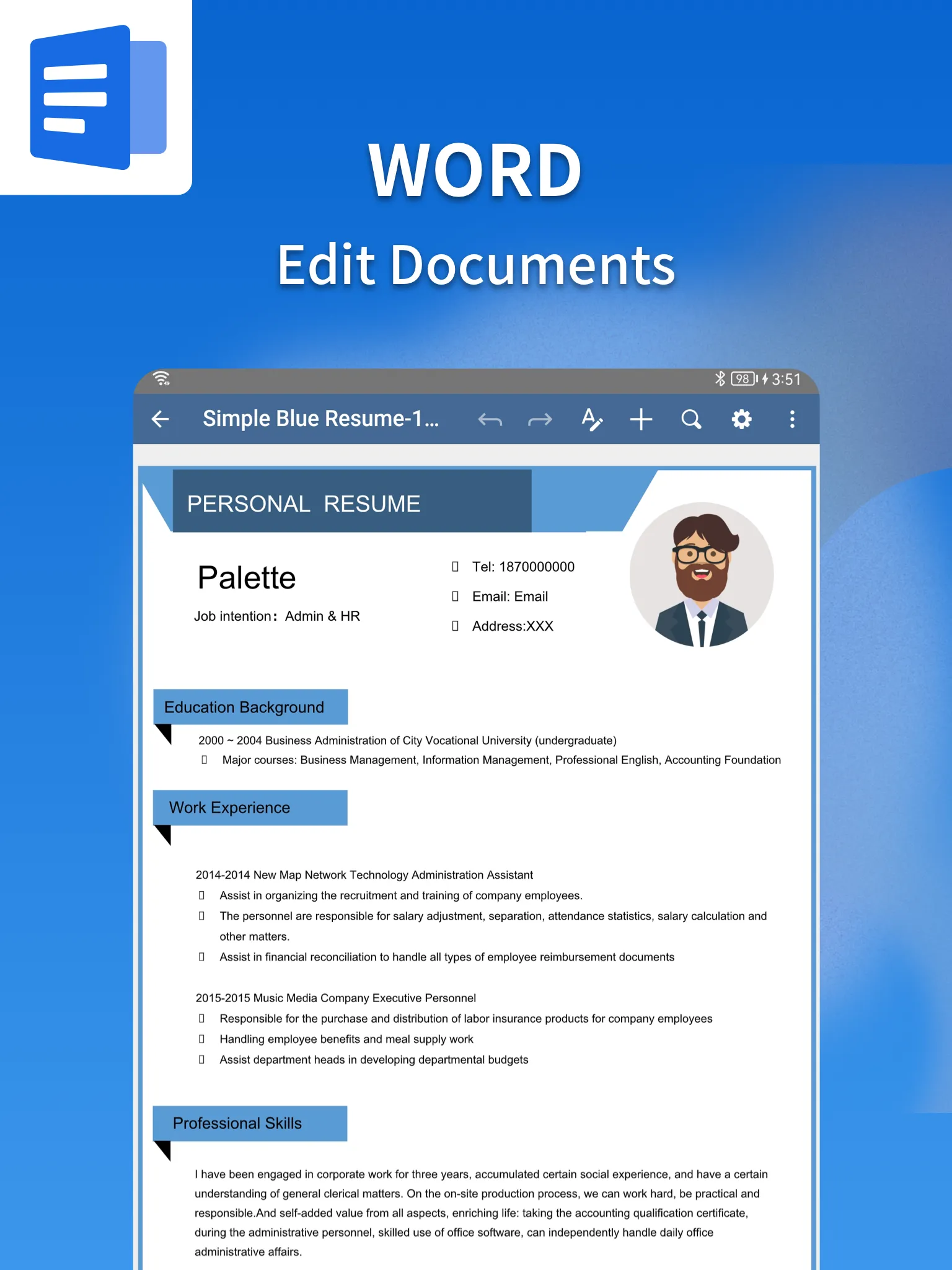 Document Editor:Word,Sheet,PDF | Indus Appstore | Screenshot