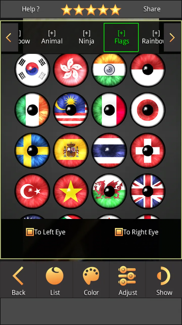 Sharingan - Eye And Hair Color | Indus Appstore | Screenshot