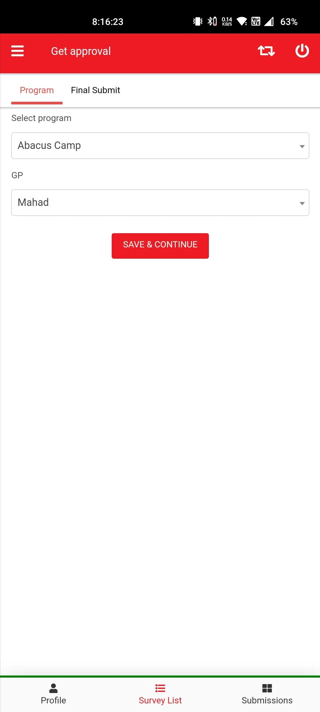 SynergySurvey | Indus Appstore | Screenshot
