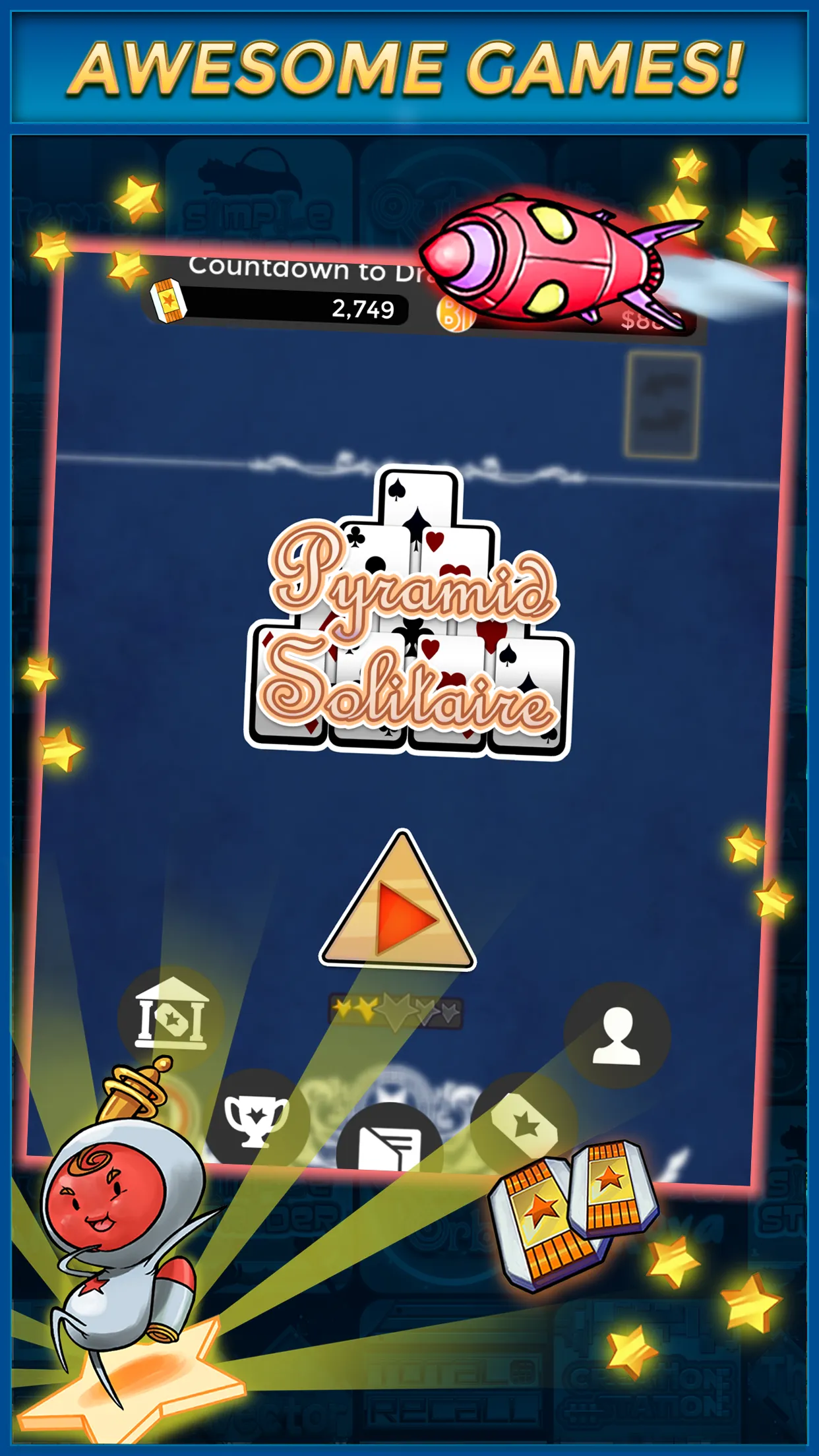 Pyramid Solitaire - Make Money | Indus Appstore | Screenshot