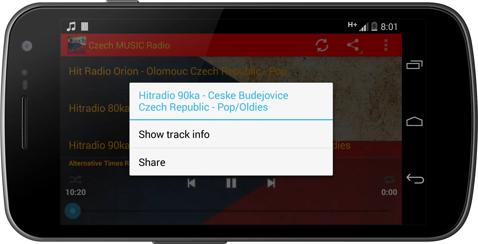 Czech MUSIC Radio | Indus Appstore | Screenshot