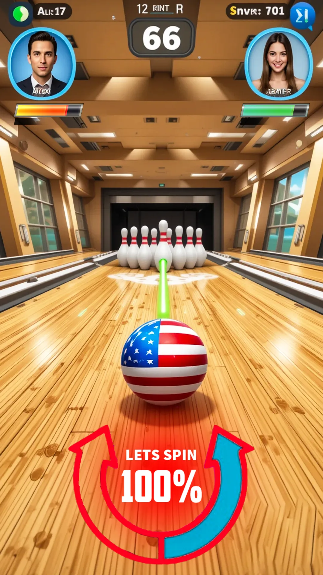 Bowling Battle 3D: Multiplayer | Indus Appstore | Screenshot