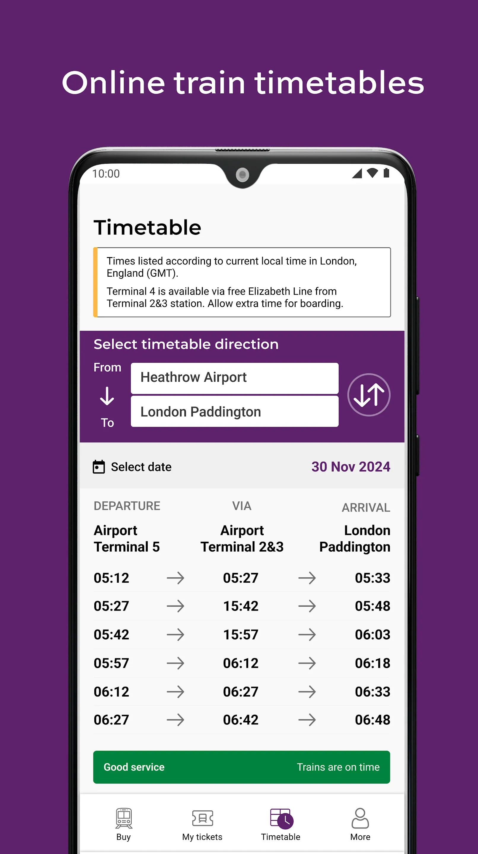 Heathrow Express | Indus Appstore | Screenshot