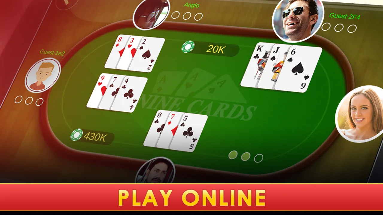 Nine Card Brag - Kitti | Indus Appstore | Screenshot