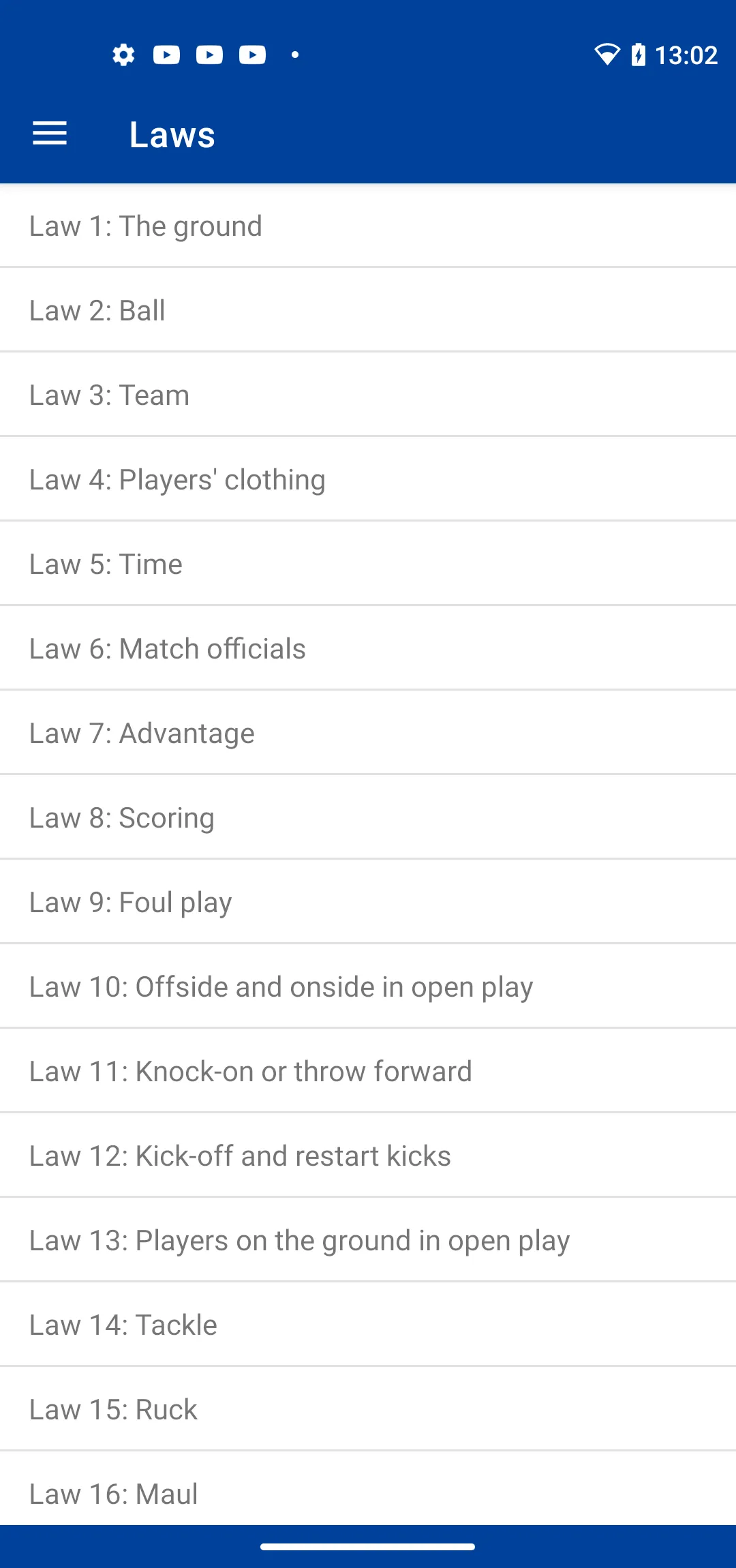 Laws of Rugby | Indus Appstore | Screenshot