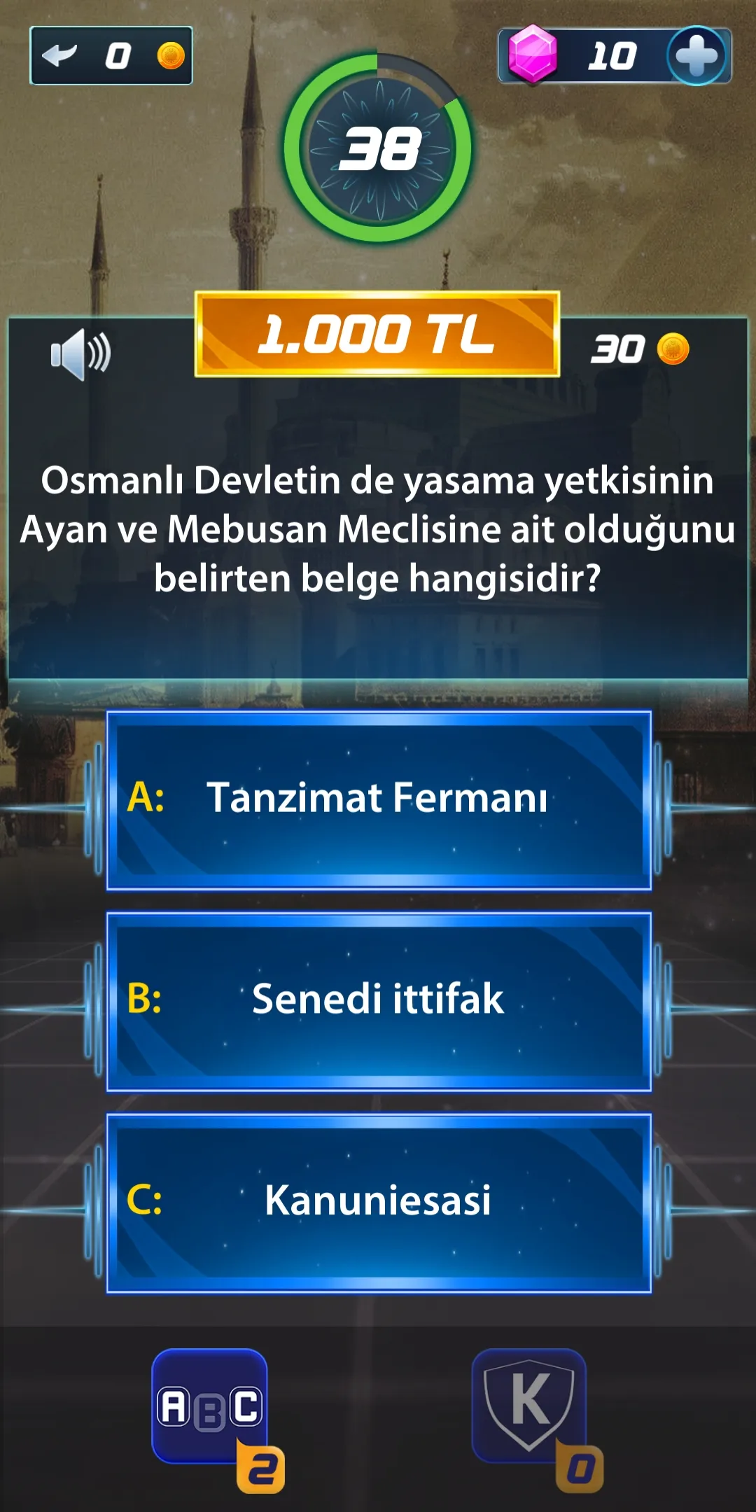 3te3 Tarih Bilgi Yarışması | Indus Appstore | Screenshot