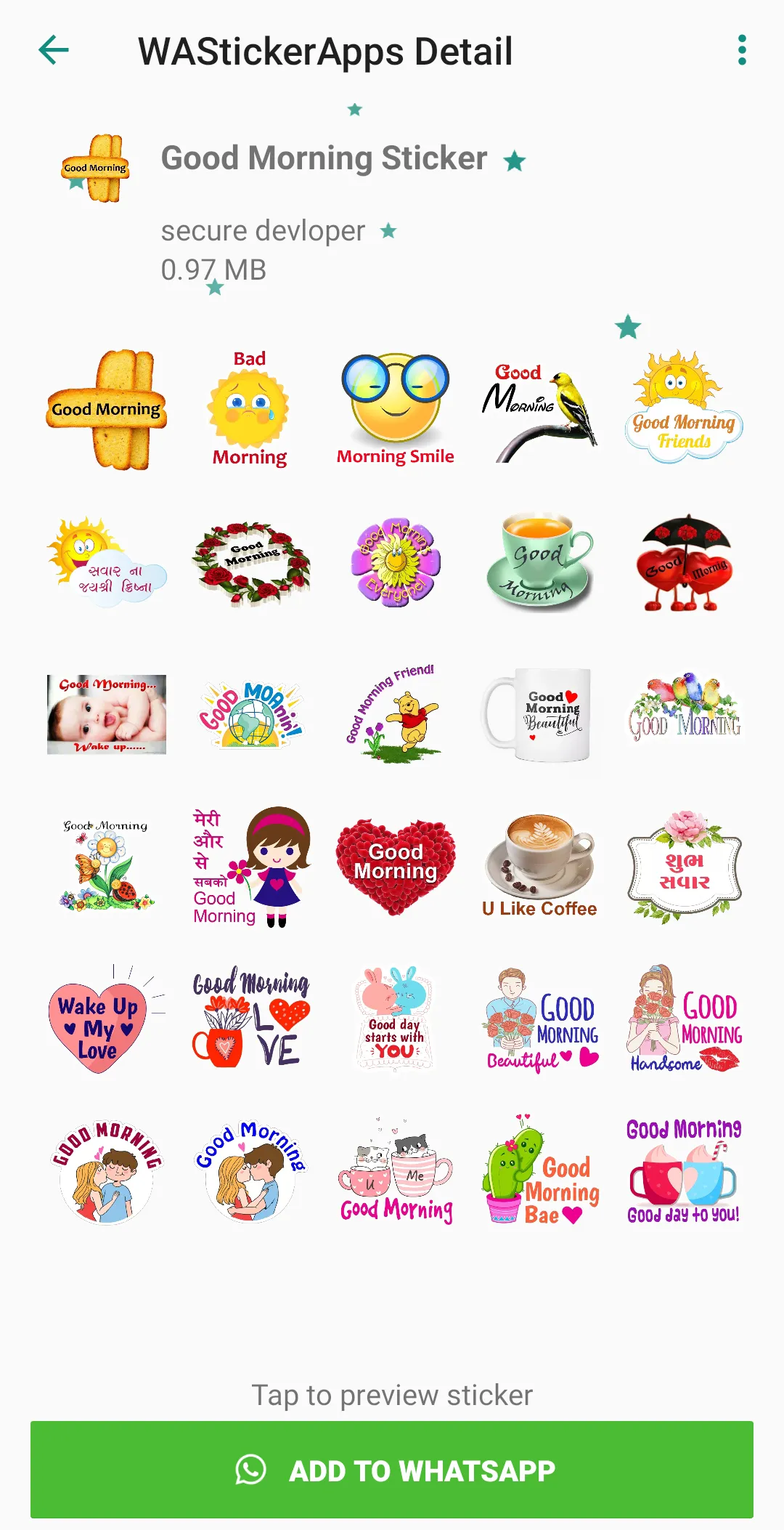 Good Morning Night Stickers | Indus Appstore | Screenshot