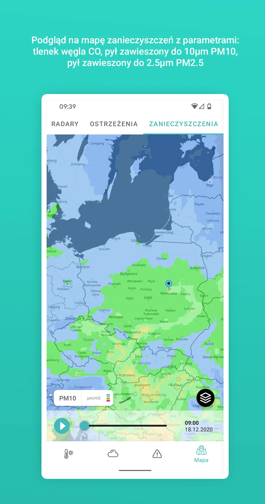 Meteo IMGW Prognoza dla Polski | Indus Appstore | Screenshot