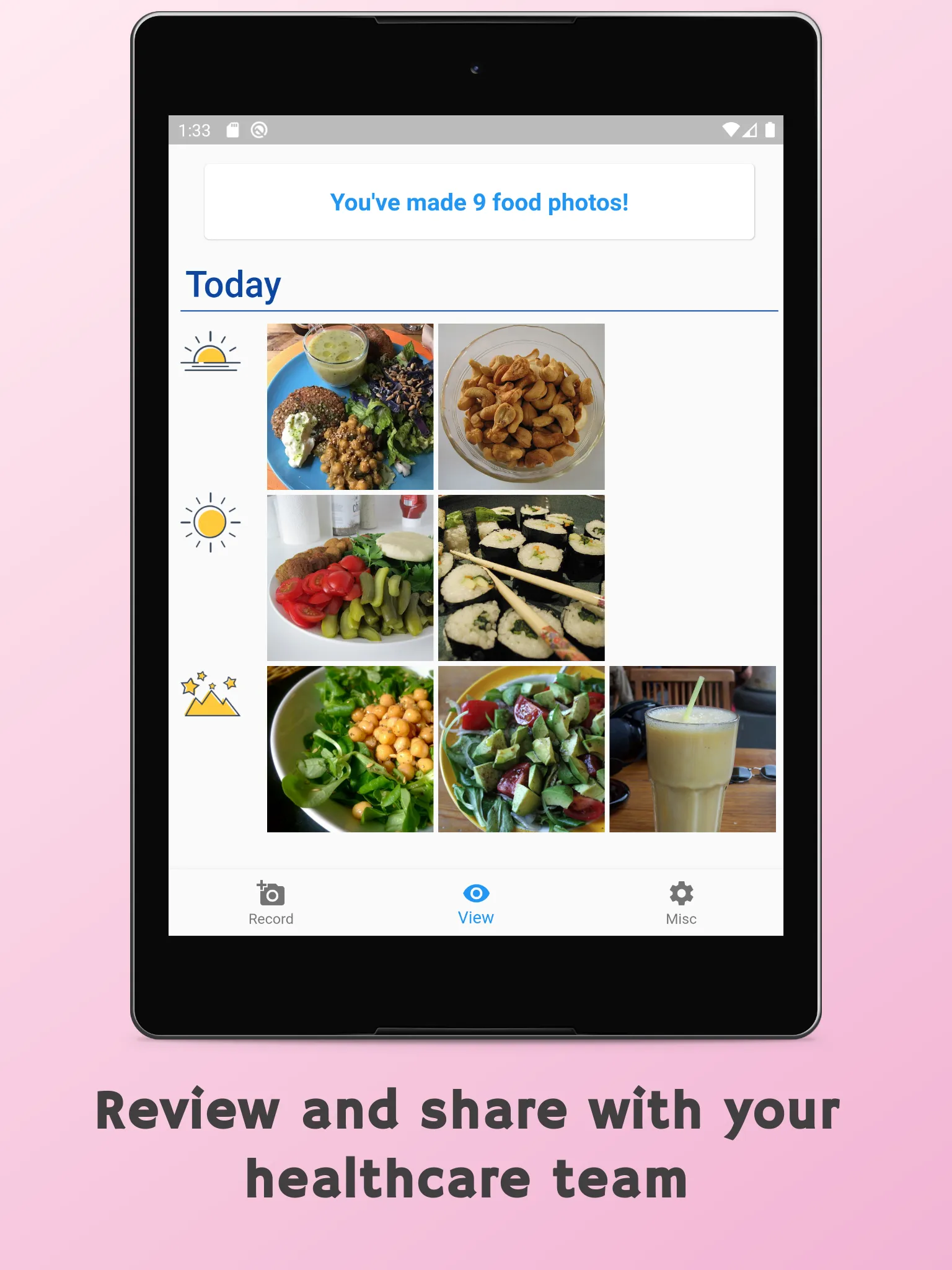 FoodView: Easy food diary | Indus Appstore | Screenshot