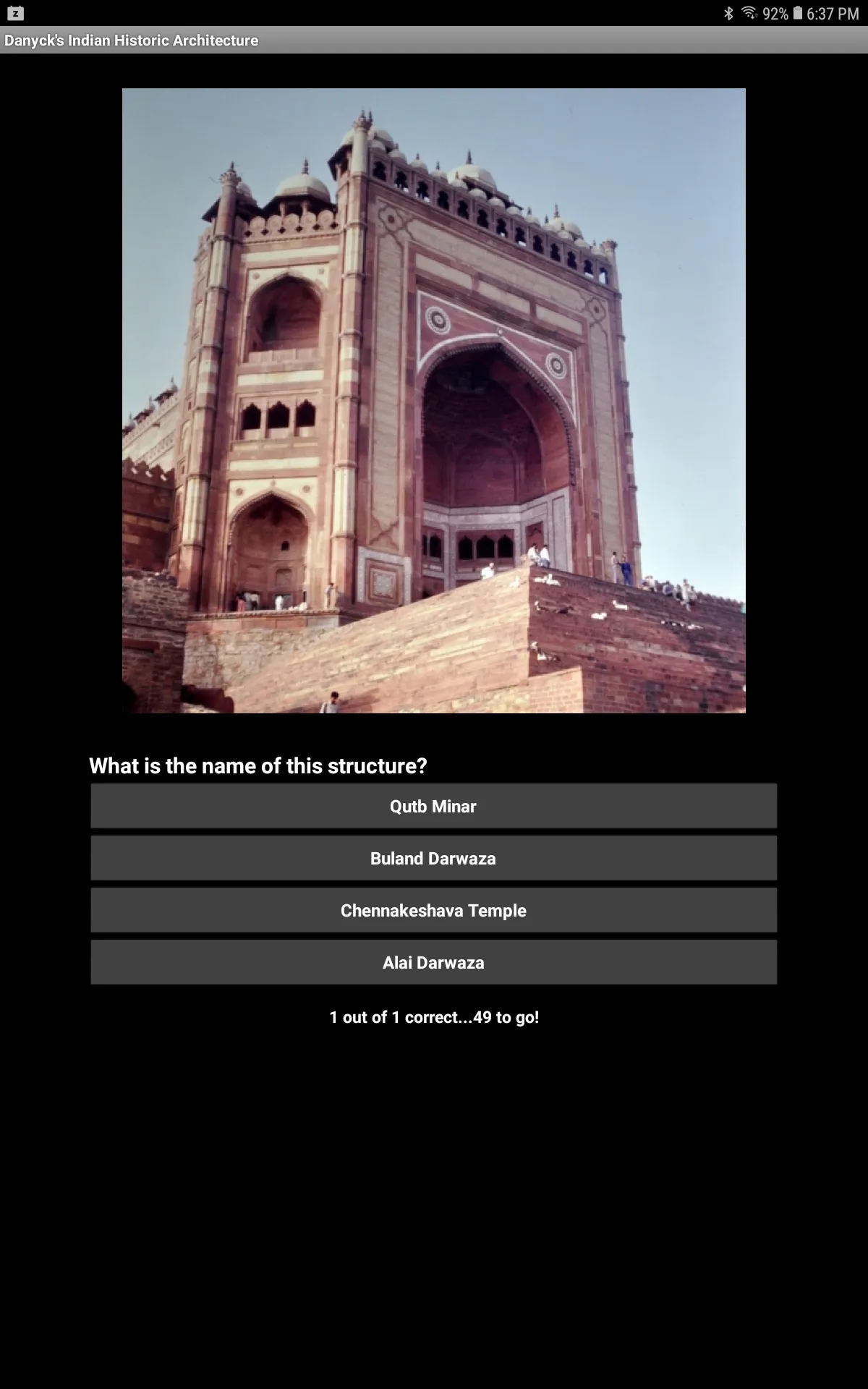 Indian Historical Arch Quiz | Indus Appstore | Screenshot