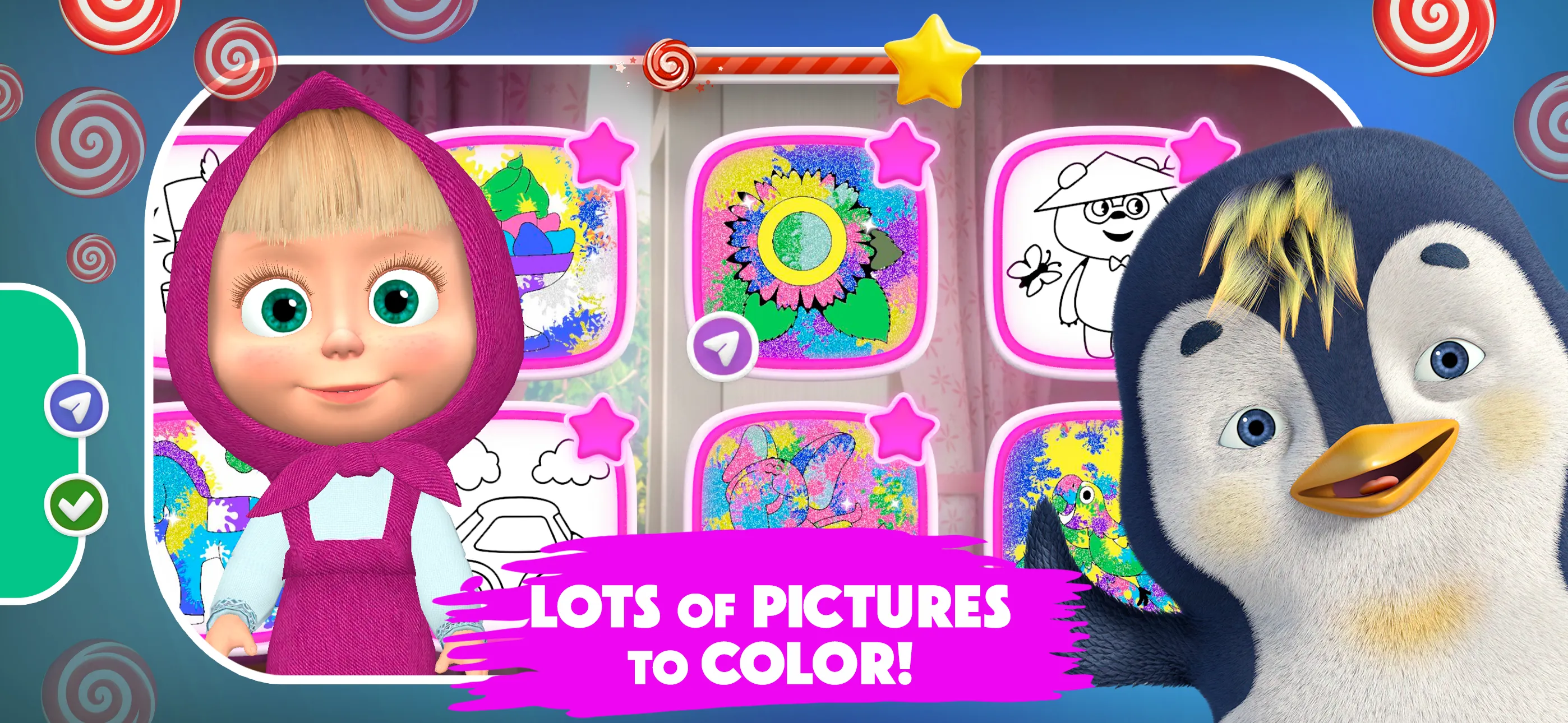 Masha and the Bear: Coloring | Indus Appstore | Screenshot