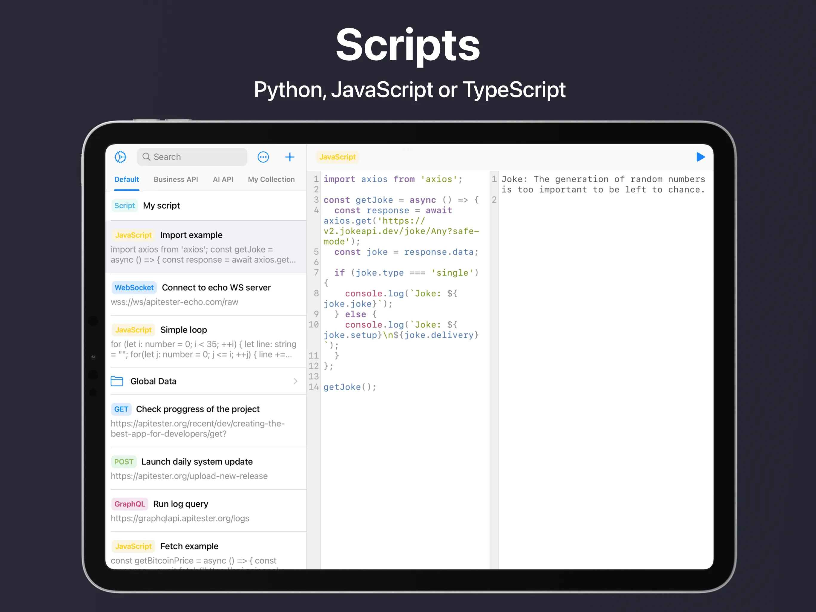 API Tester: Scripts & Terminal | Indus Appstore | Screenshot