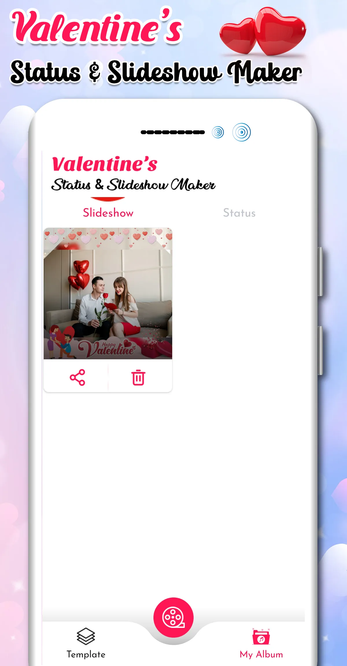 Valentine's Day Video Maker | Indus Appstore | Screenshot