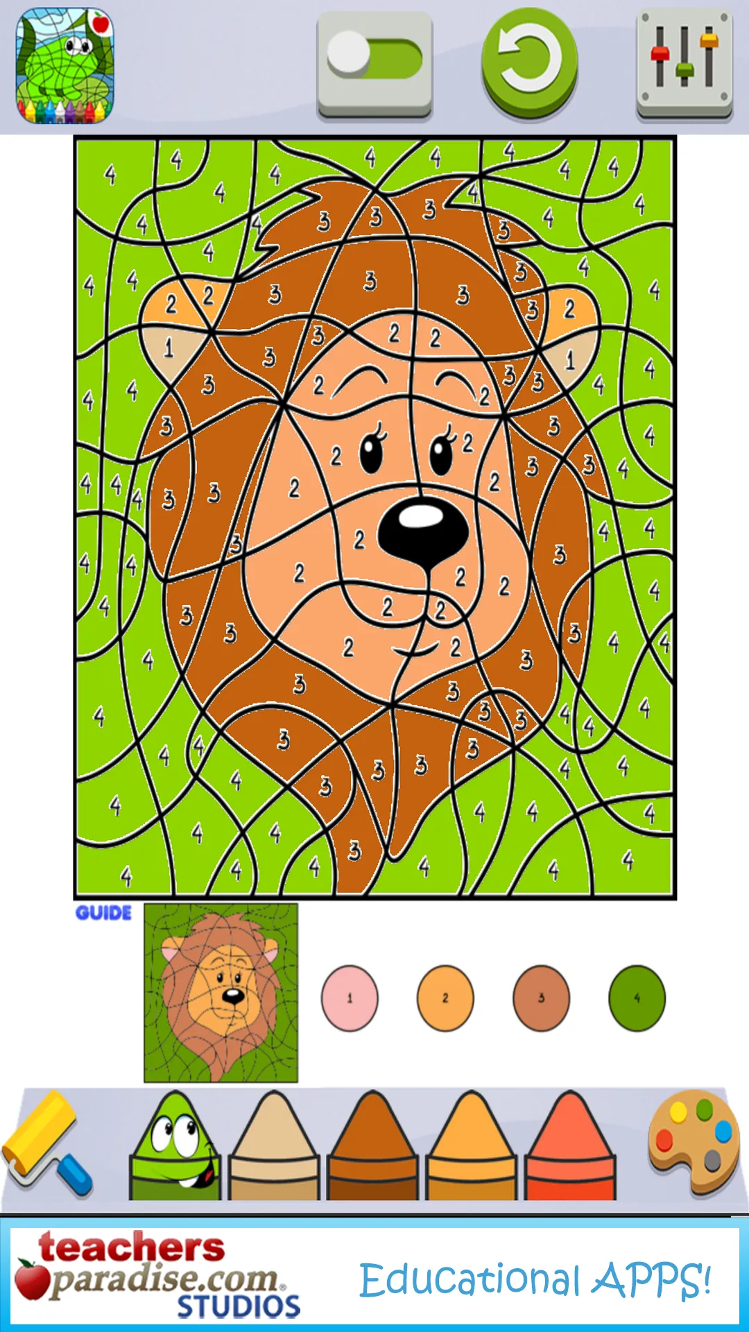 Color By Numbers Game for Kids | Indus Appstore | Screenshot