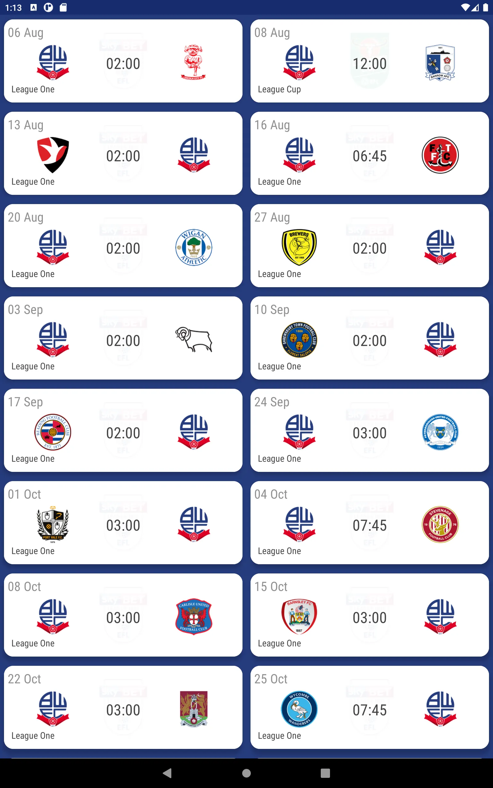 Bolton Wanderers Fan App | Indus Appstore | Screenshot