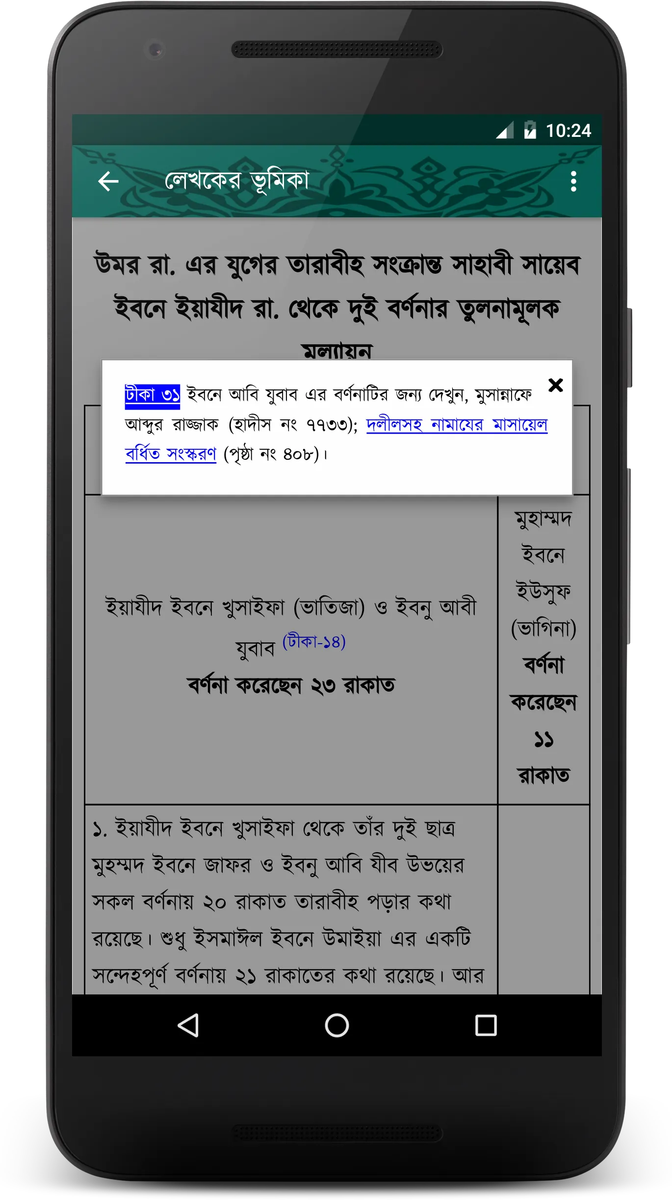 ২০ রাকাত তারাবীর হাদীস সহীহ | Indus Appstore | Screenshot