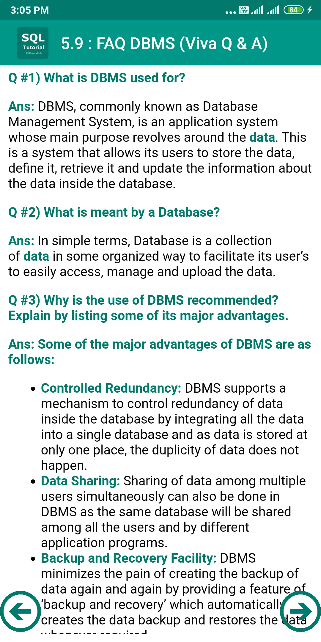 SQL Tutorial | Indus Appstore | Screenshot