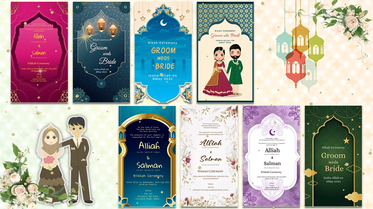 Muslim Wedding Card Maker 2024 | Indus Appstore | Screenshot