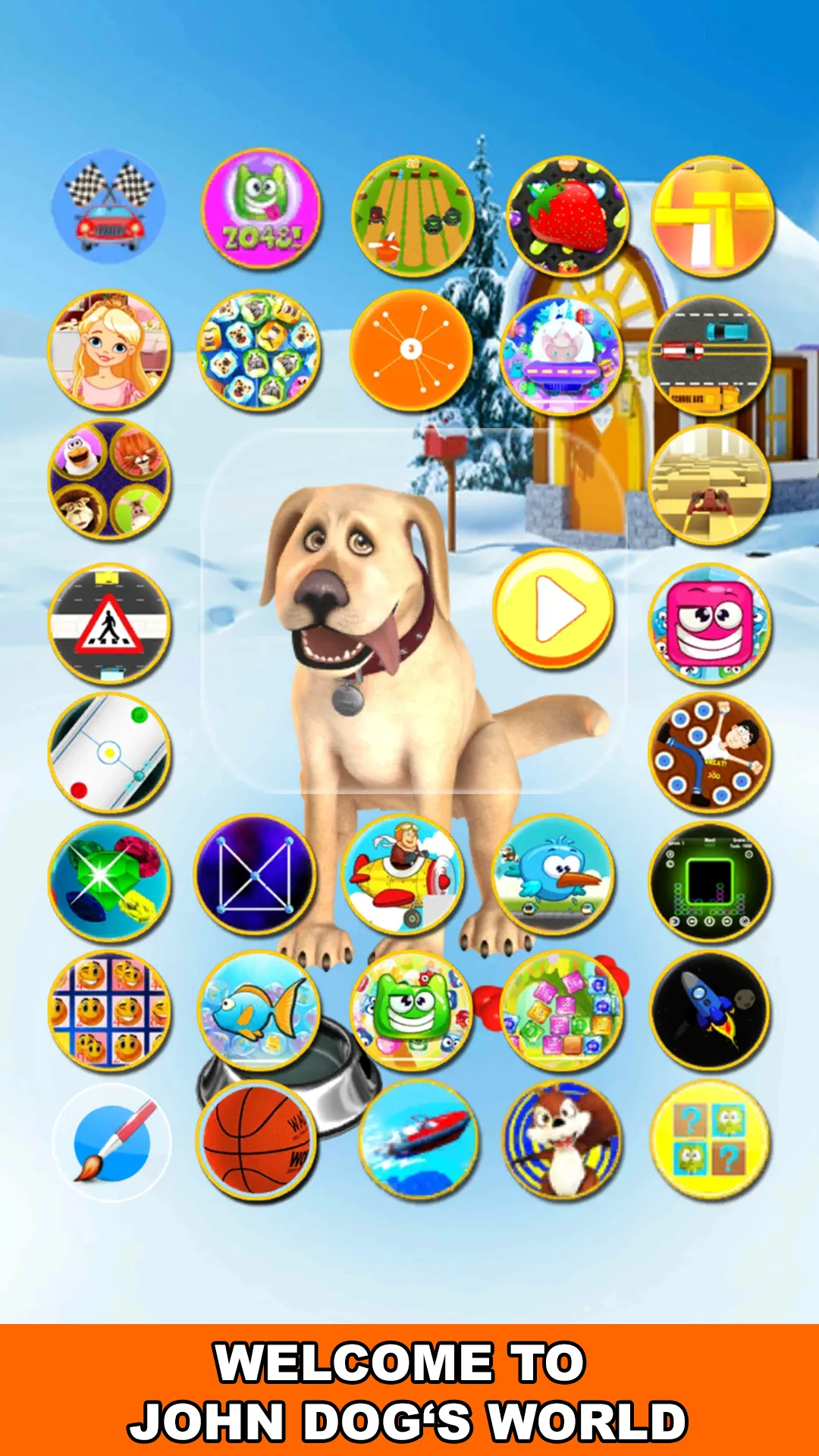 Talking John Dog Frozen City | Indus Appstore | Screenshot