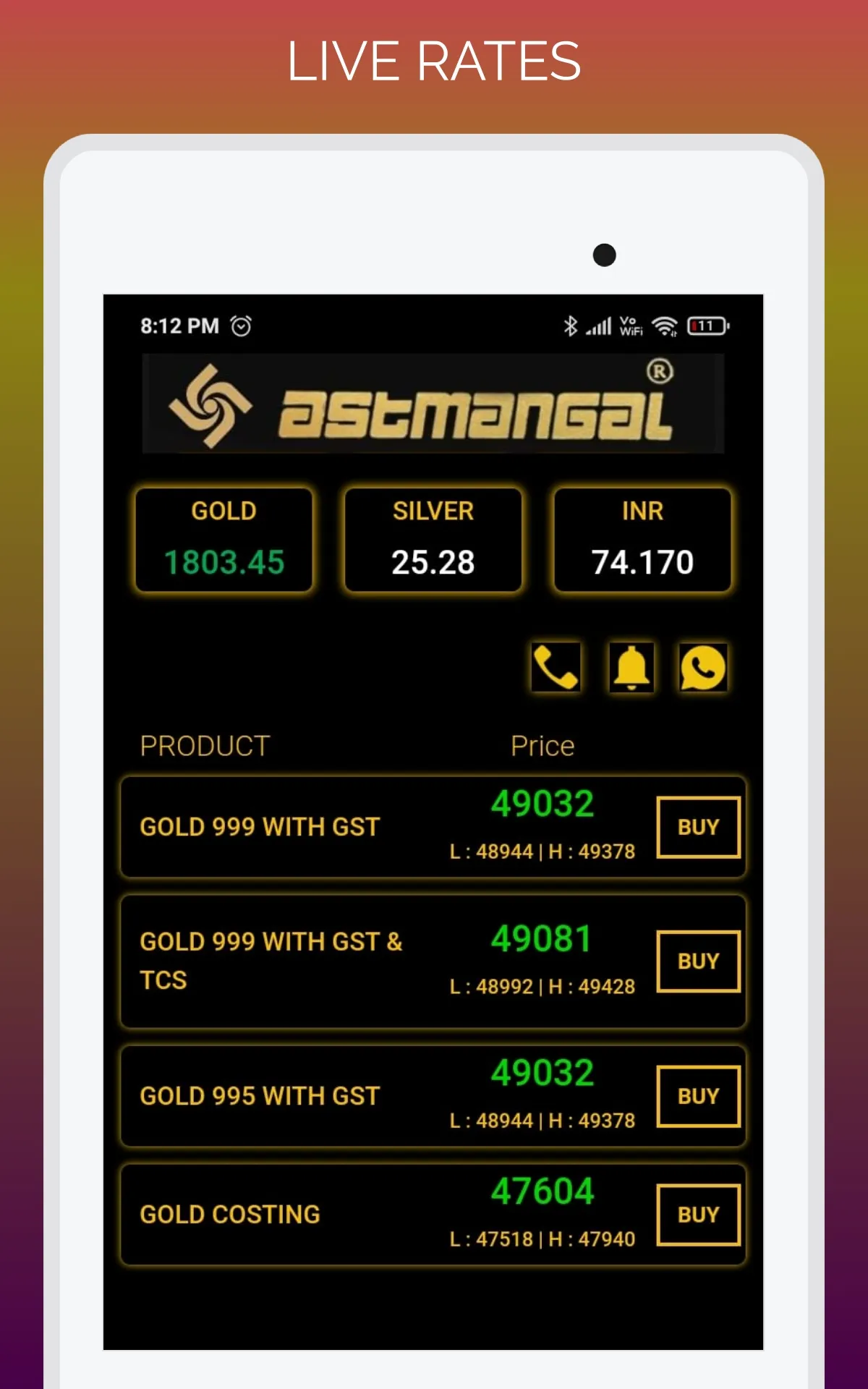 Astmangal Bullion | Indus Appstore | Screenshot