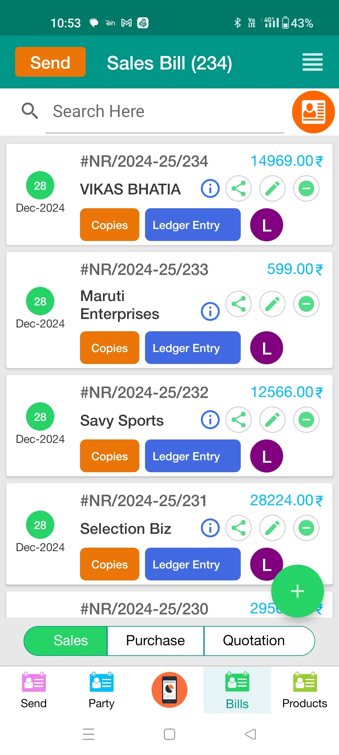 Tally Mobile GST Billing App | Indus Appstore | Screenshot