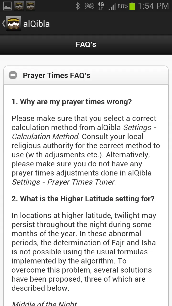 alQibla (Salat,Qibla,HijriCal) | Indus Appstore | Screenshot