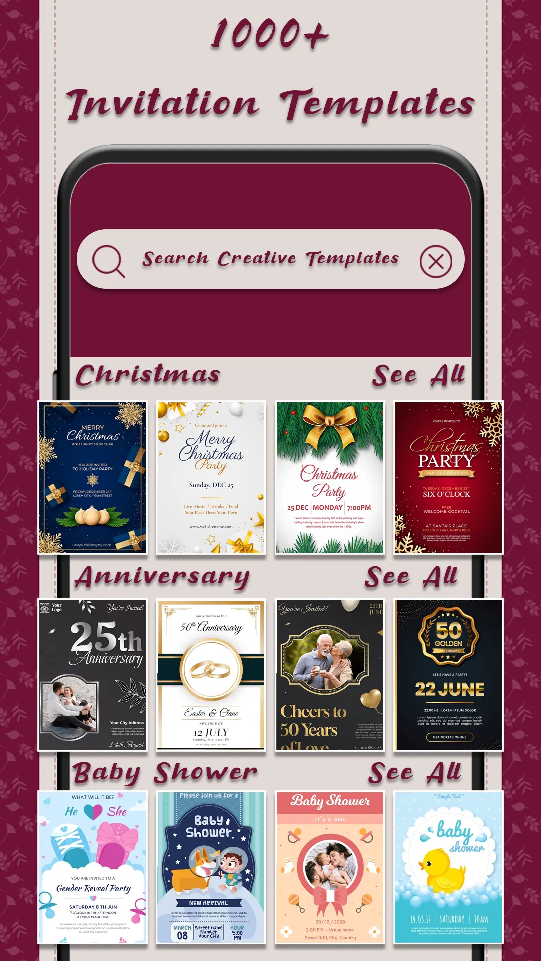 Invitation Maker, Card Maker | Indus Appstore | Screenshot