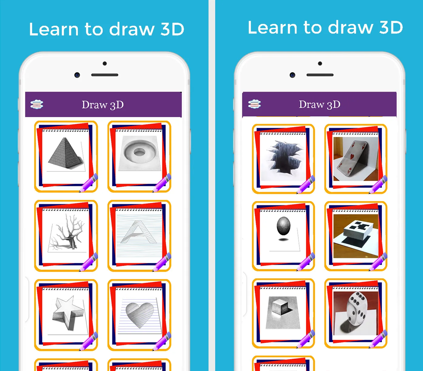 How to draw 3D | Indus Appstore | Screenshot