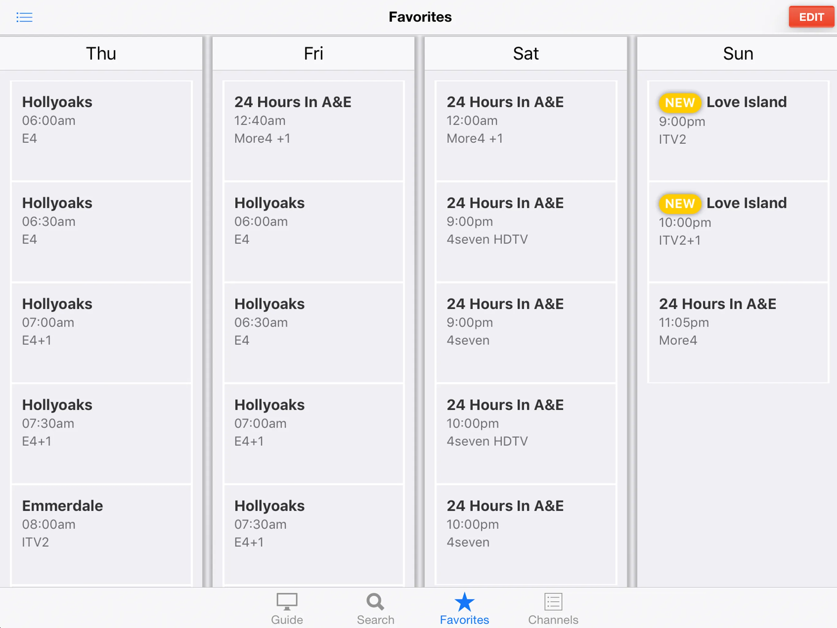 TV Listings Guide UK My Telly | Indus Appstore | Screenshot
