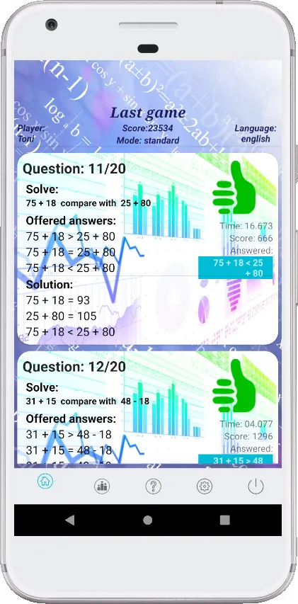 AndroMathick: Math test game | Indus Appstore | Screenshot