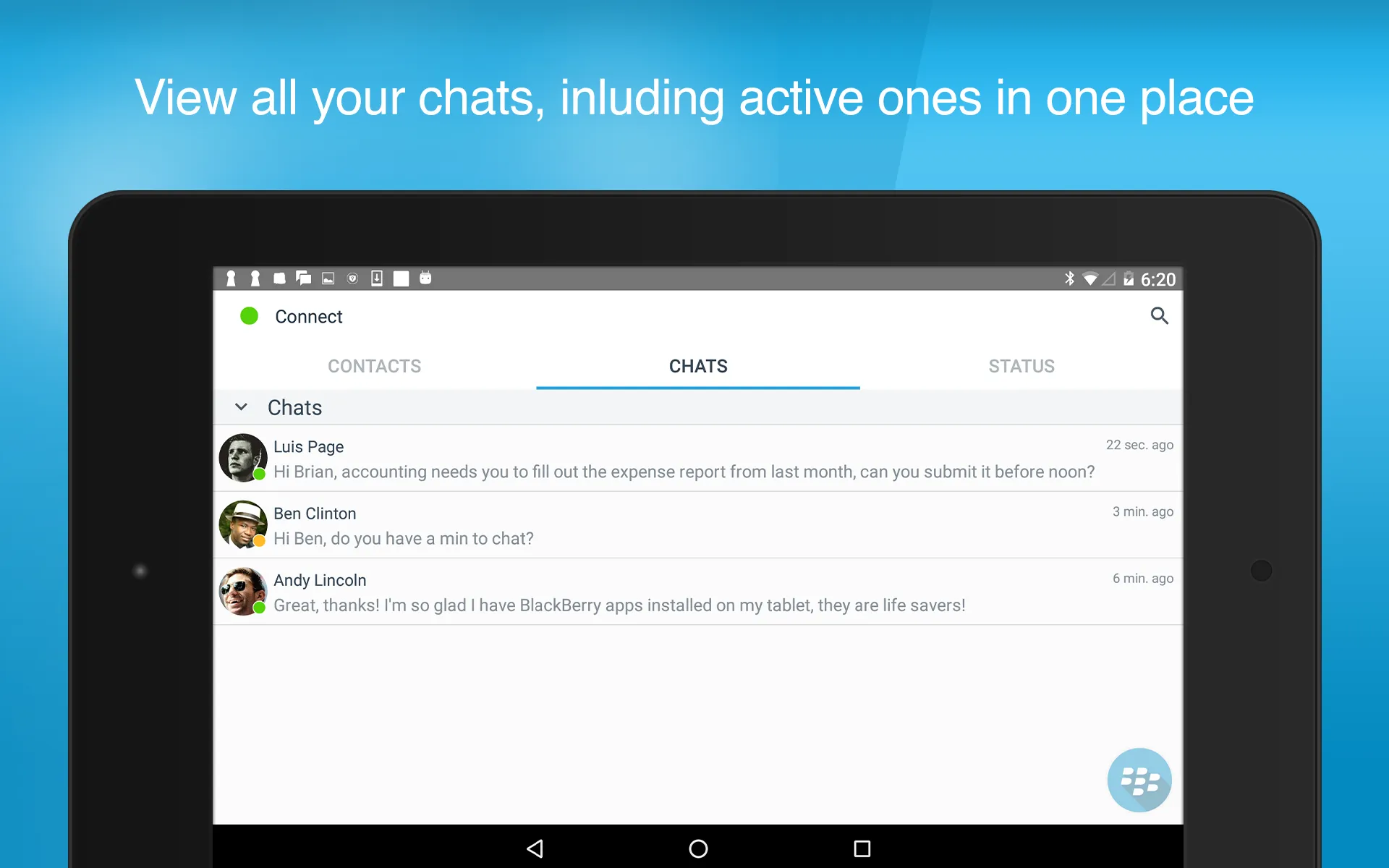 BlackBerry Connect | Indus Appstore | Screenshot
