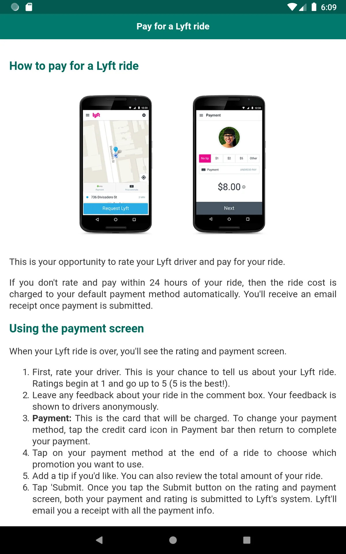 User guide for Lyft | Indus Appstore | Screenshot