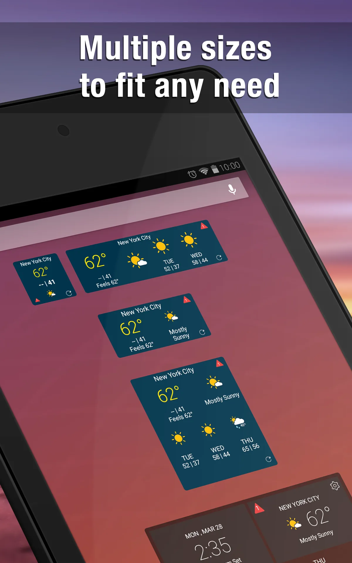 Weather Widget by WeatherBug | Indus Appstore | Screenshot