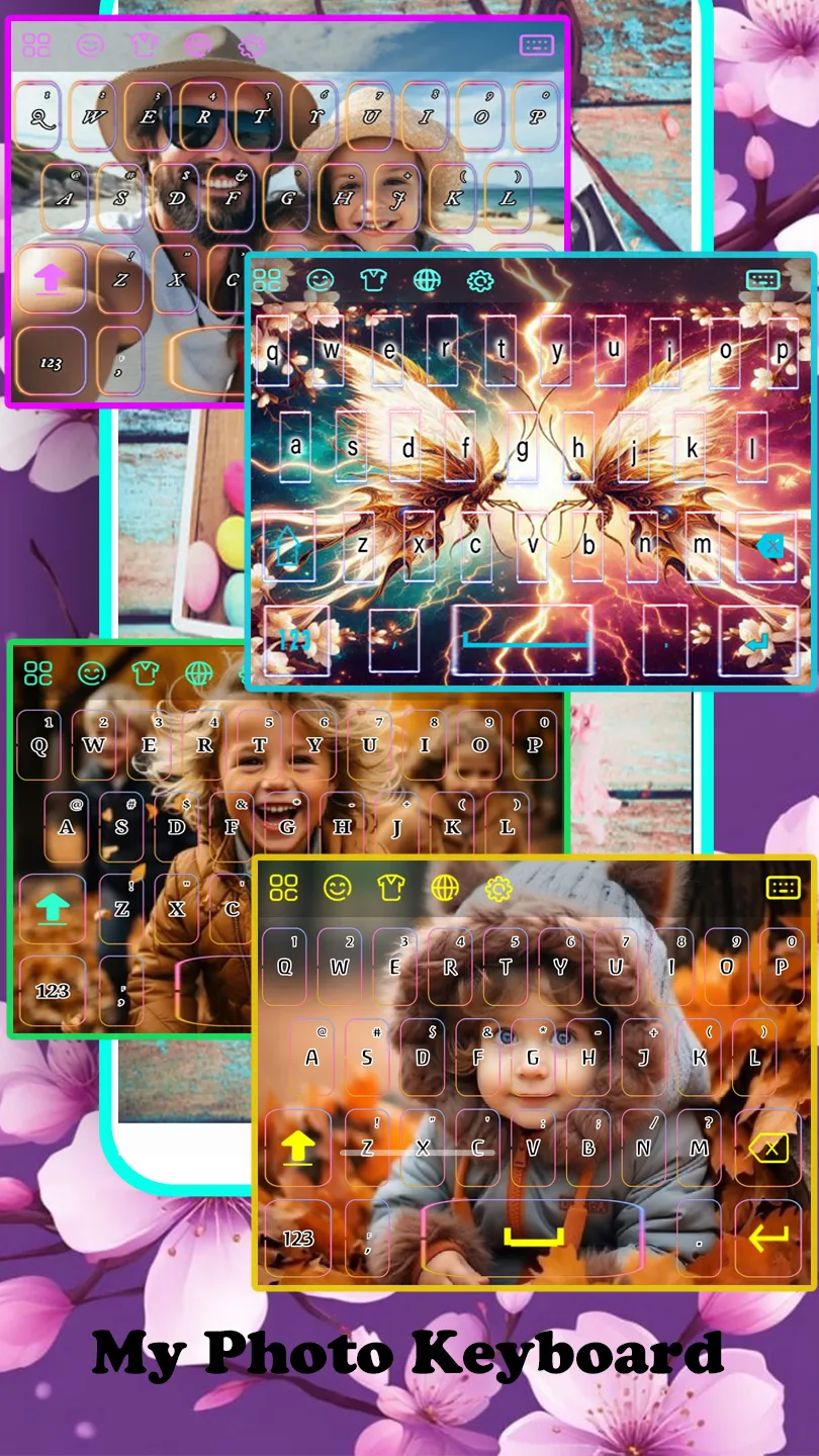 Sakura Butterfly Keyboard | Indus Appstore | Screenshot